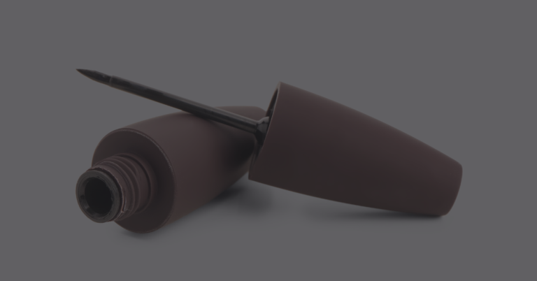 An open tube of eyeliner