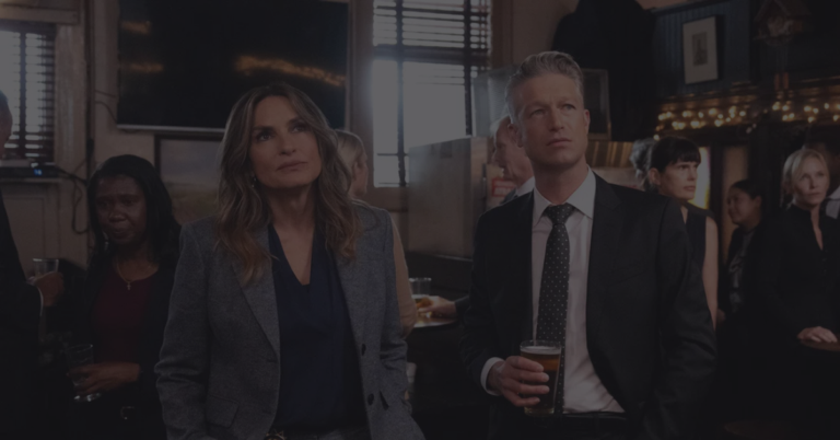 Mariska Hargitay as Olivia Benson and Peter Scanavino as Sunny Carisi in Law & Order: SVU